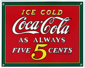 5 cent Coke advertisement