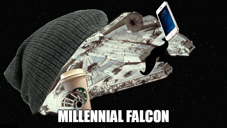 Millennial Falcon meme